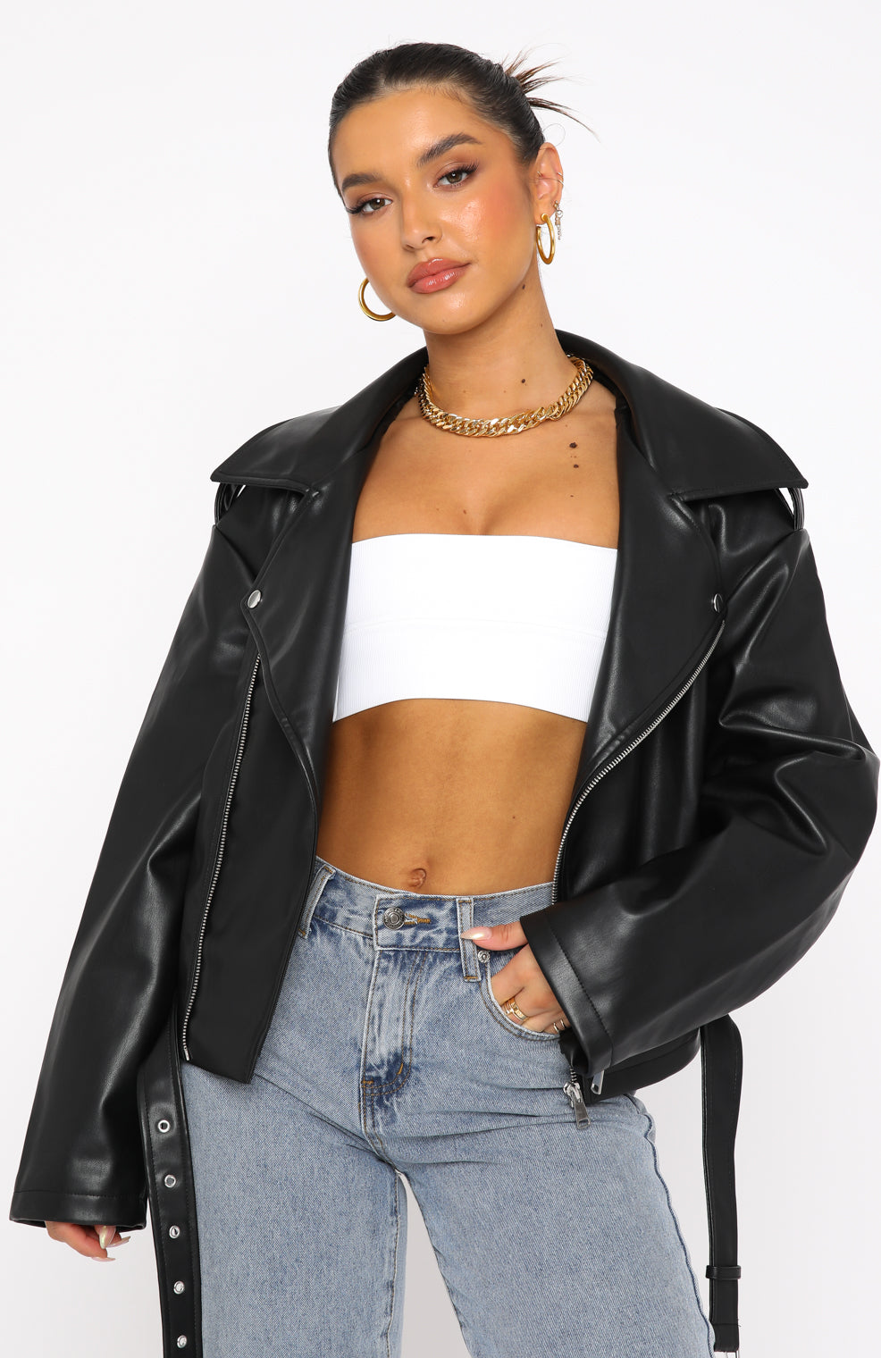 Gloria | PU Biker Jacket