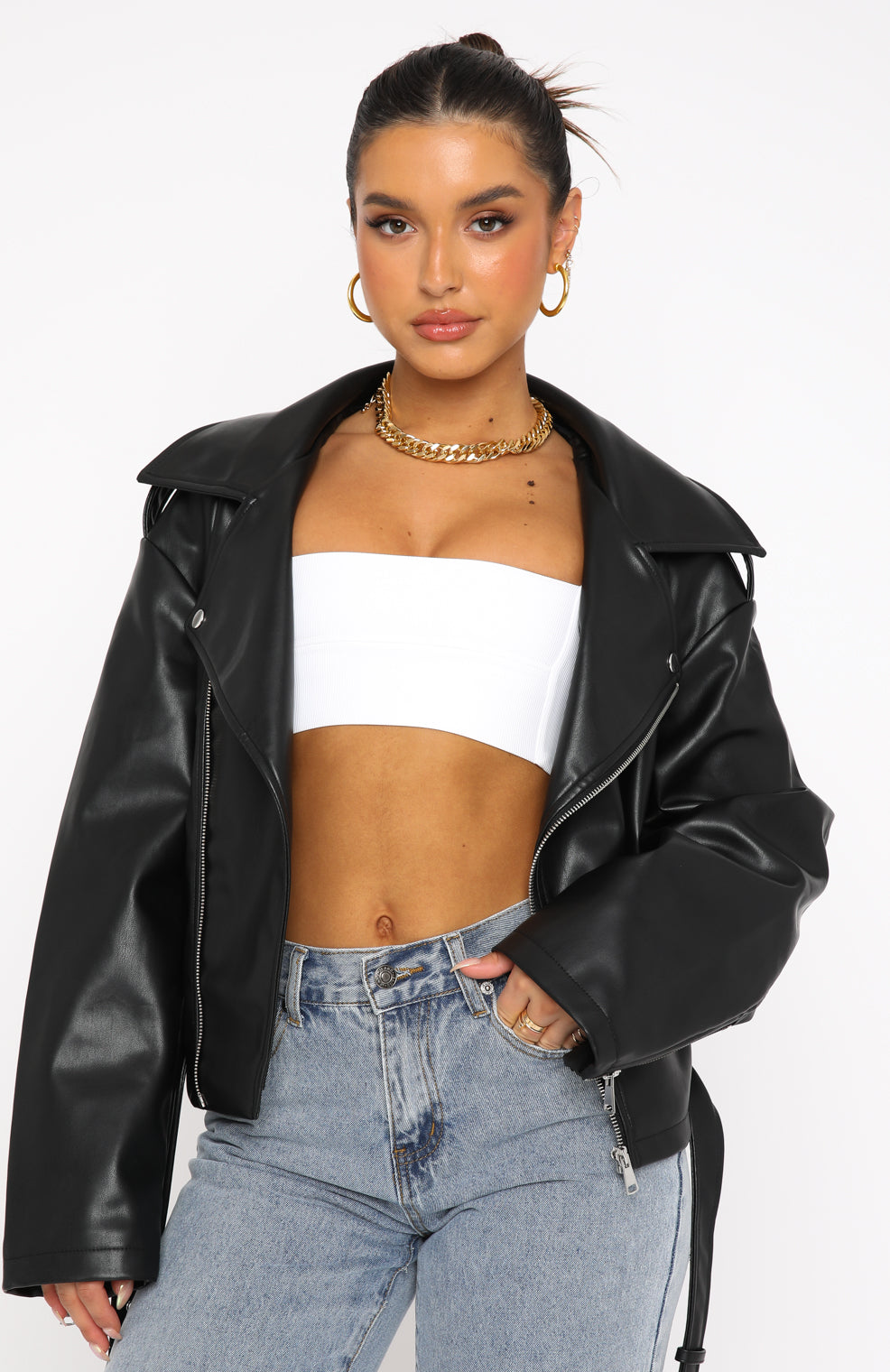 Gloria | PU Biker Jacket