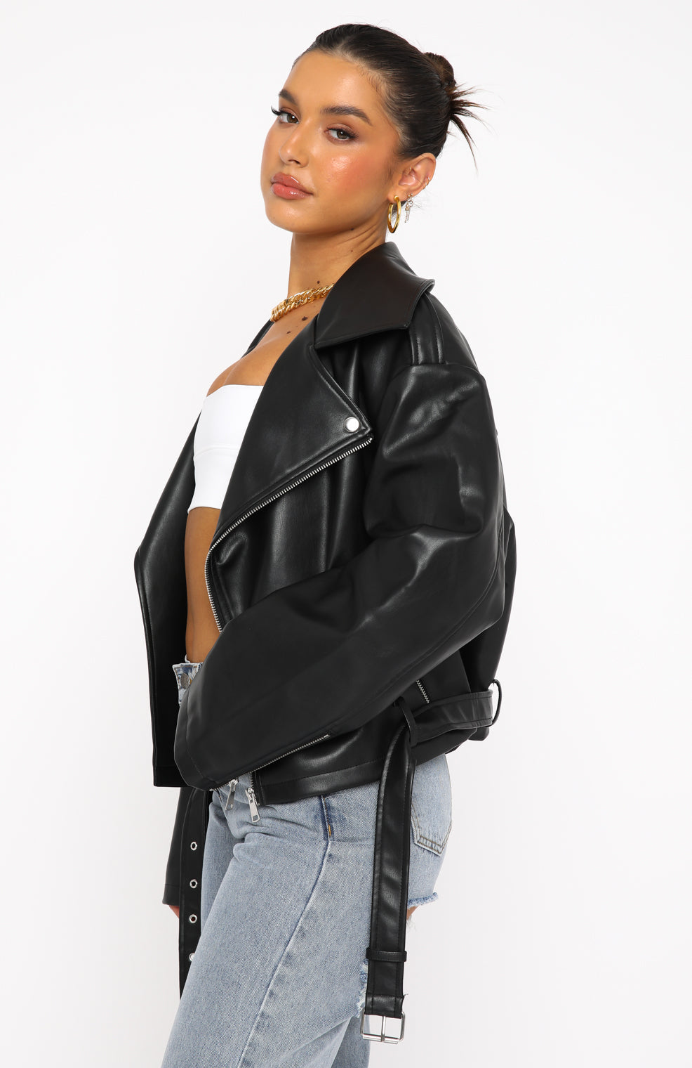 Gloria | PU Biker Jacket