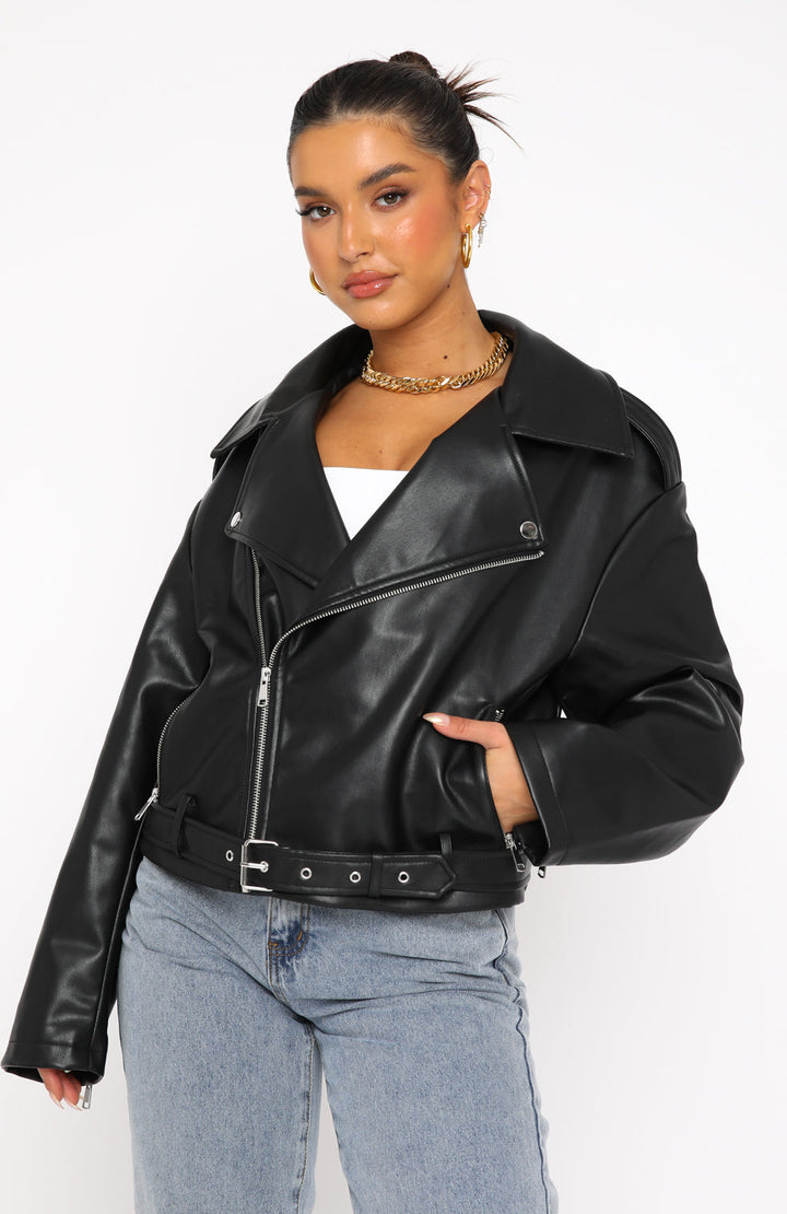 Gloria | PU Biker Jacket