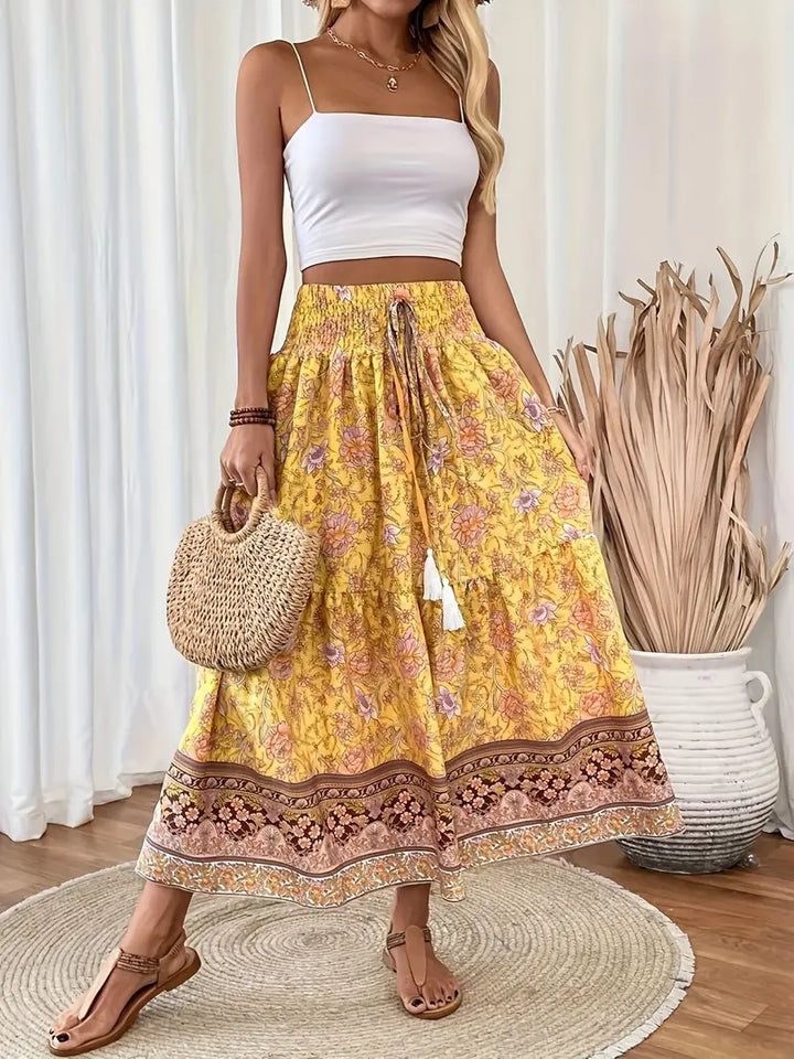 Layla | Stunning Shirred Waist Skirt