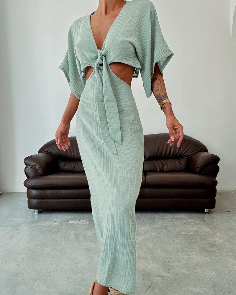 Christie | Linen Maxi Dress