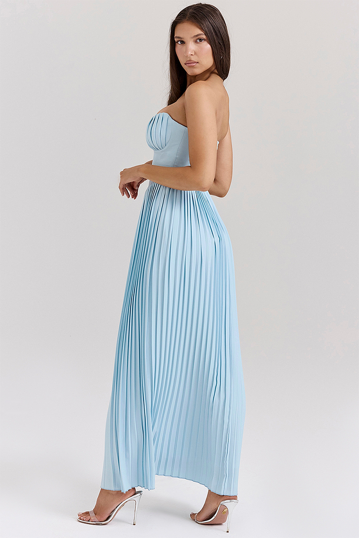 Giselle | Strapless Pleated Dress