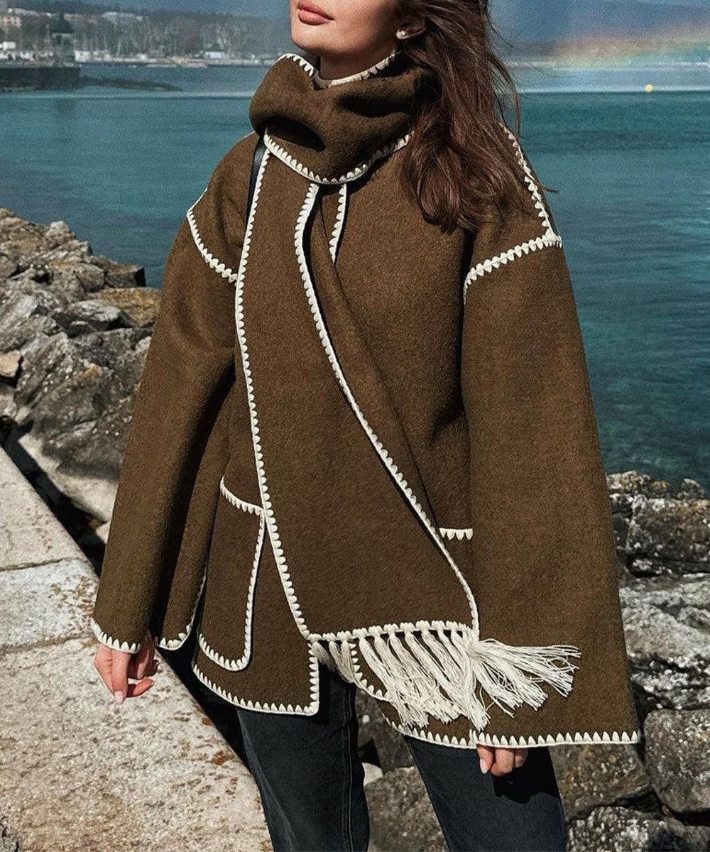 Kendall | Woolen Cape Coat