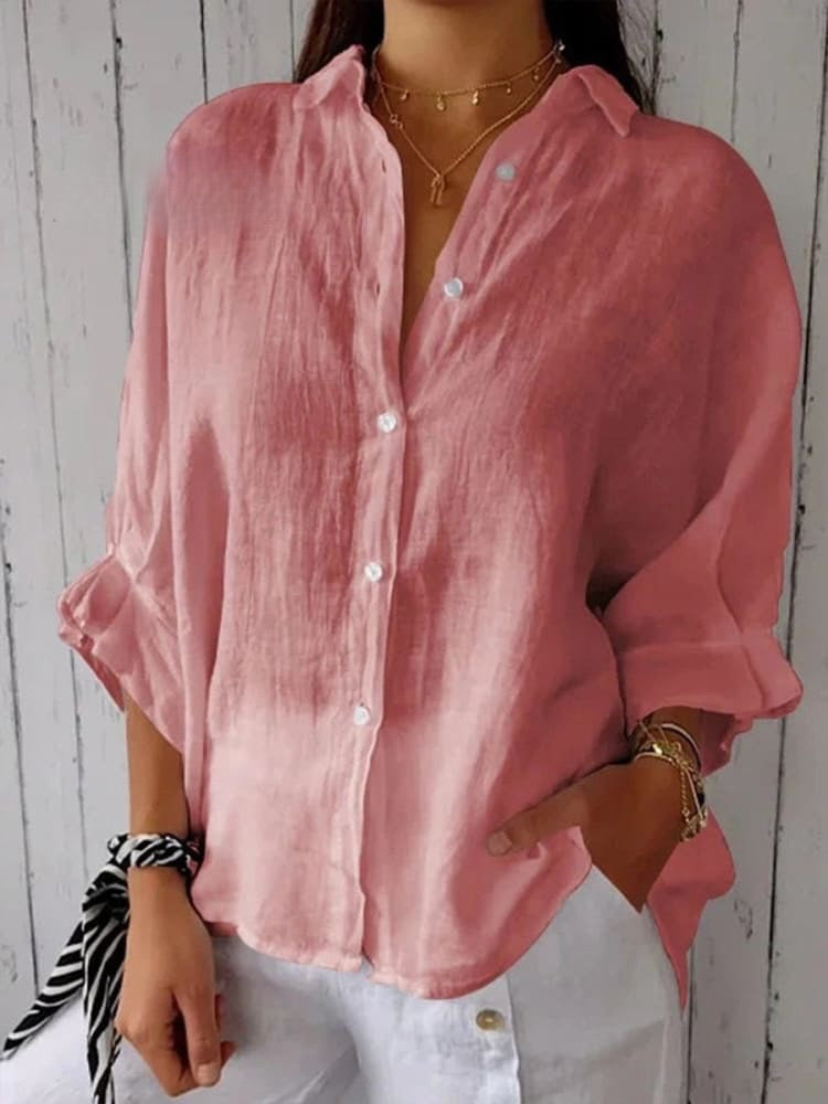 Lauren | Linen Tie-back Shirt