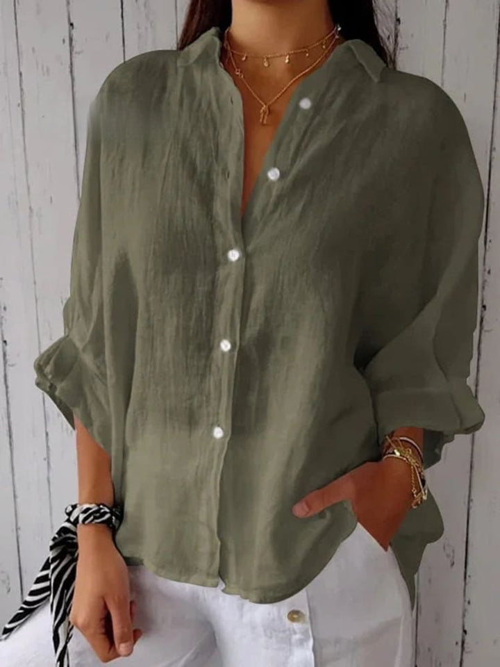 Lauren | Linen Tie-back Shirt