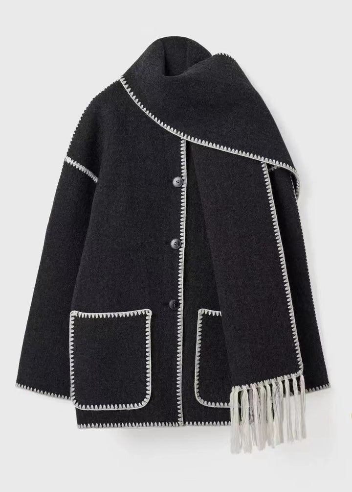 Kendall | Woolen Cape Coat