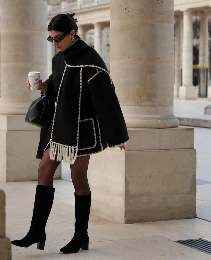 Kendall | Woolen Cape Coat