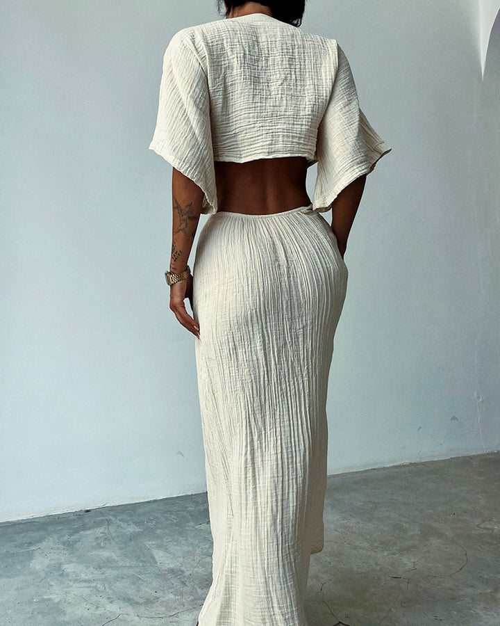 Christie | Linen Maxi Dress