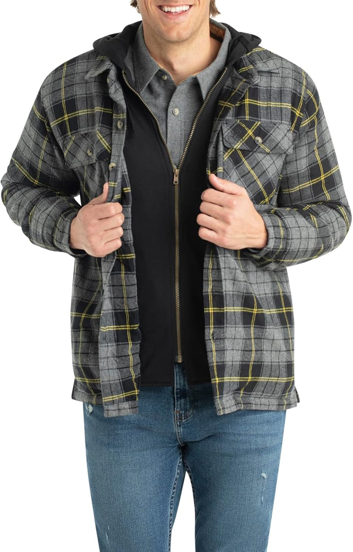 Wolf | Hooded Flannel Jacket