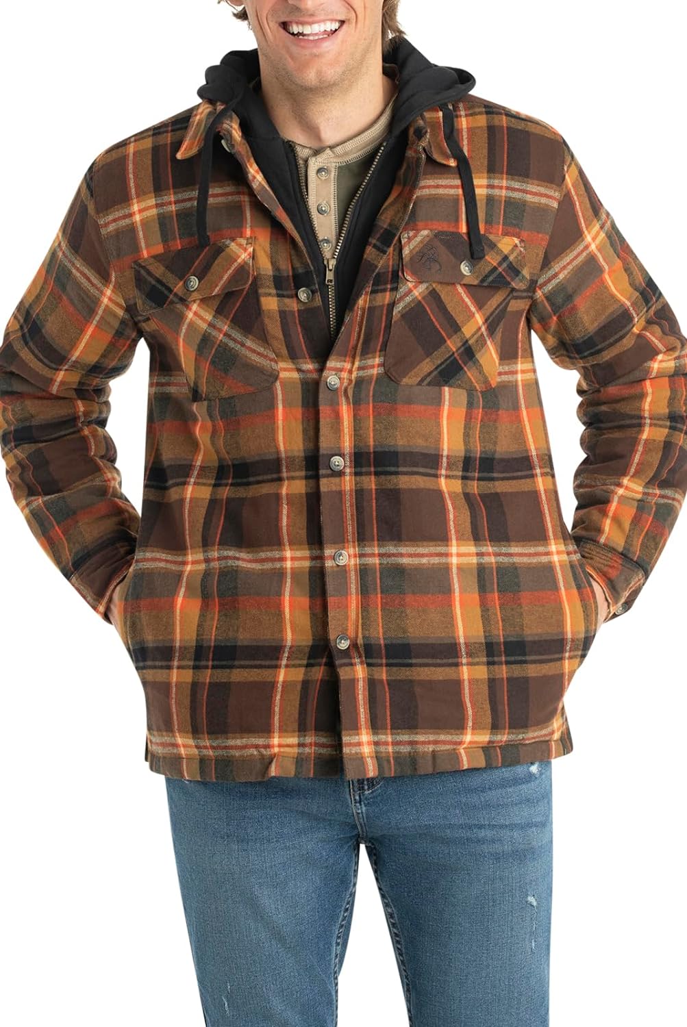 Wolf | Hooded Flannel Jacket