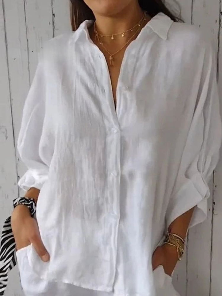 Lauren | Linen Tie-back Shirt