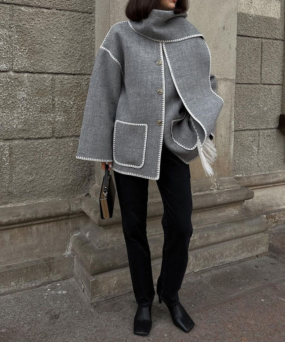 Kendall | Woolen Cape Coat