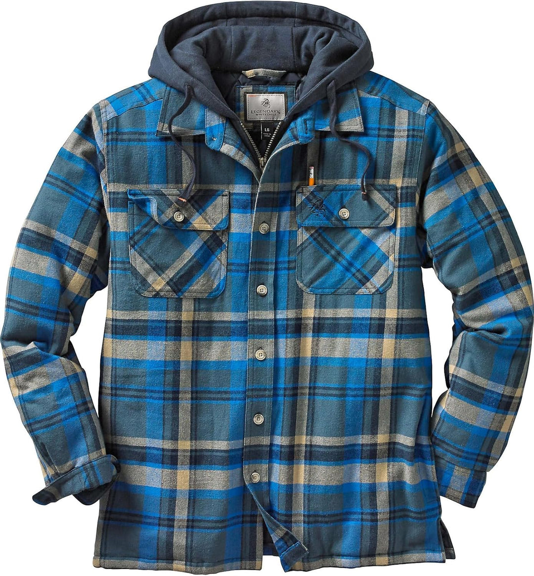 Wolf | Hooded Flannel Jacket