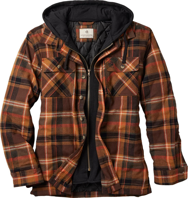 Wolf | Hooded Flannel Jacket