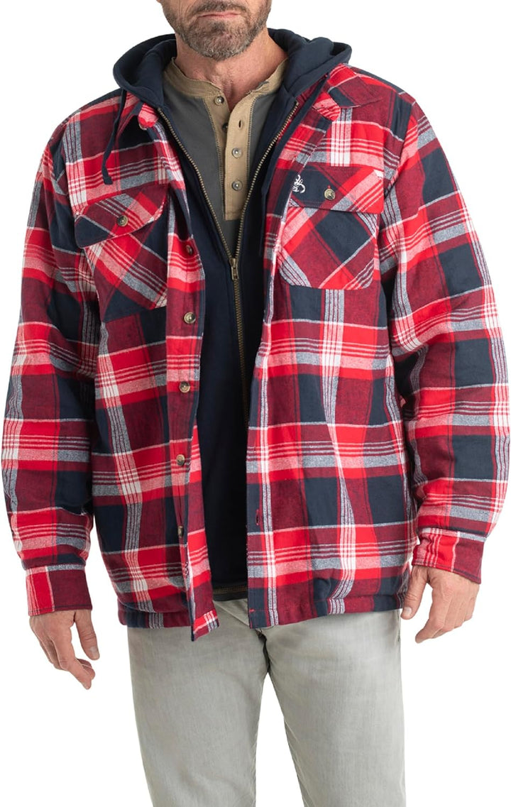 Wolf | Hooded Flannel Jacket