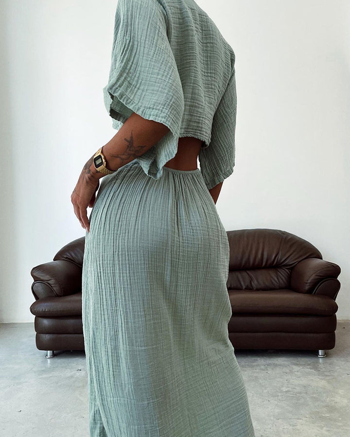 Christie | Linen Maxi Dress