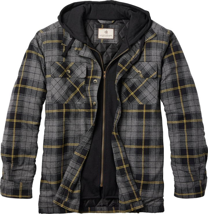 Wolf | Hooded Flannel Jacket