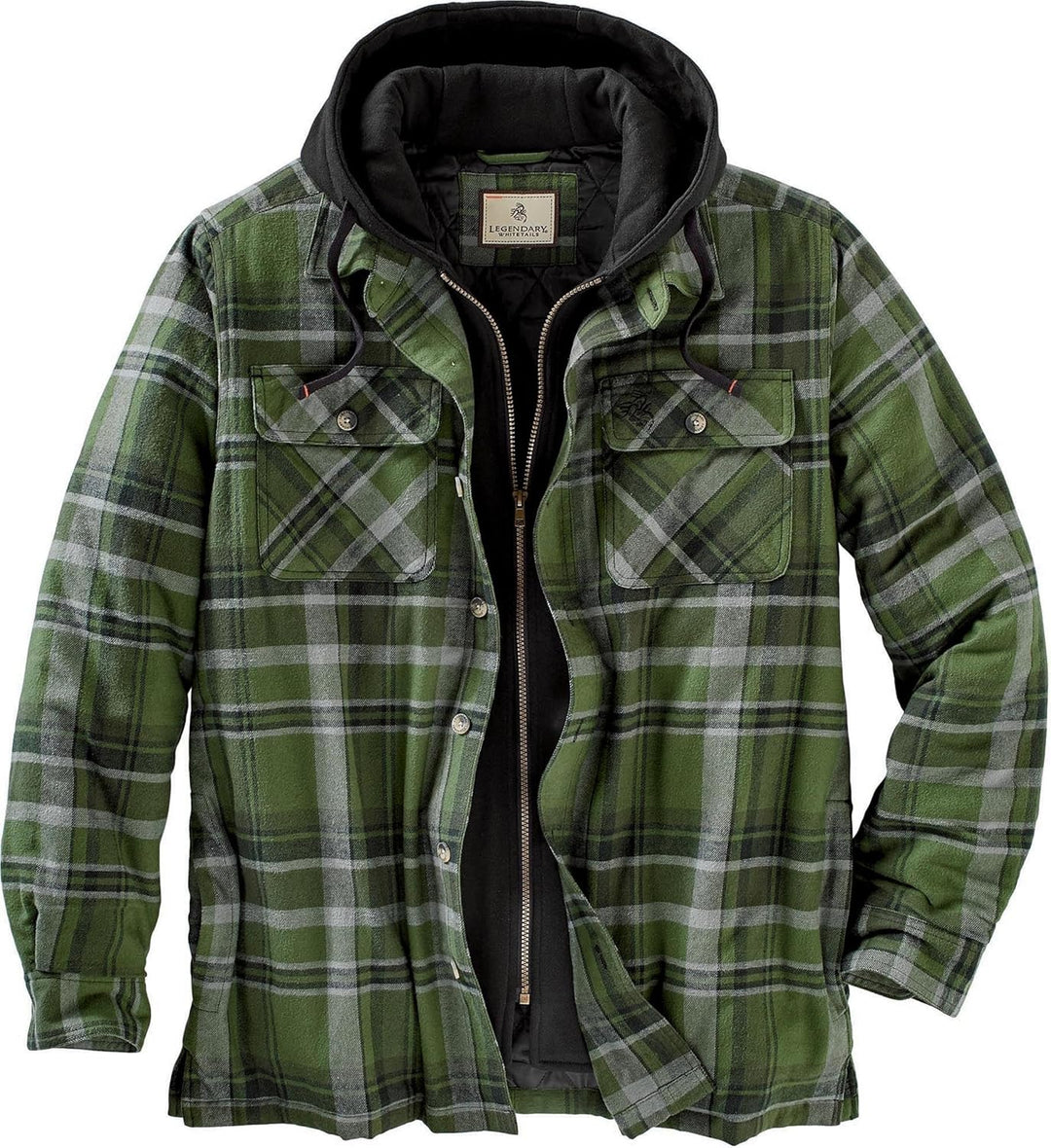 Wolf | Hooded Flannel Jacket