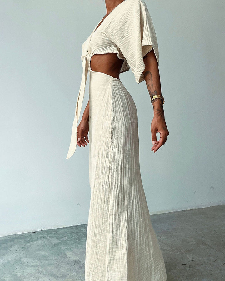 Christie | Linen Maxi Dress