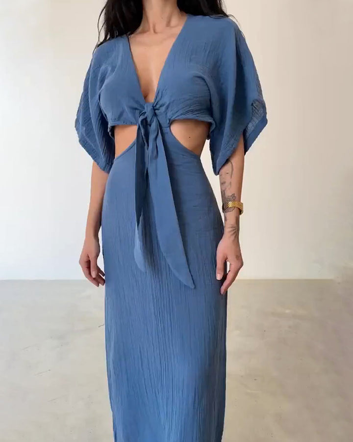 Christie | Linen Maxi Dress