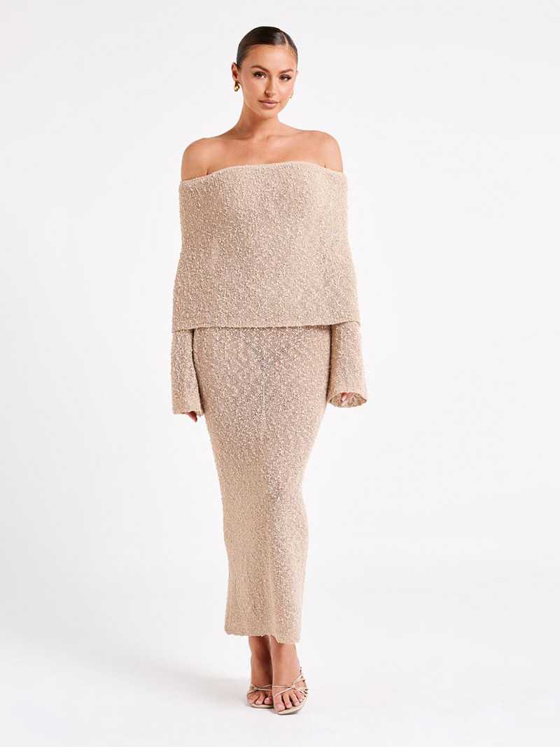 Maya | Ribbed Bouclé Dress