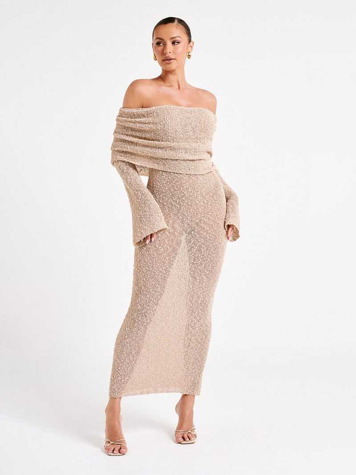 Maya | Ribbed Bouclé Dress