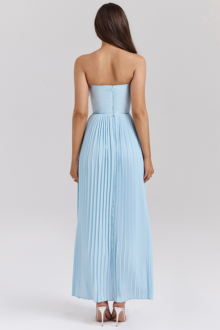 Giselle | Strapless Pleated Dress