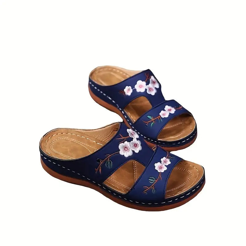 Ana | Embroided Orthopedic Sandals