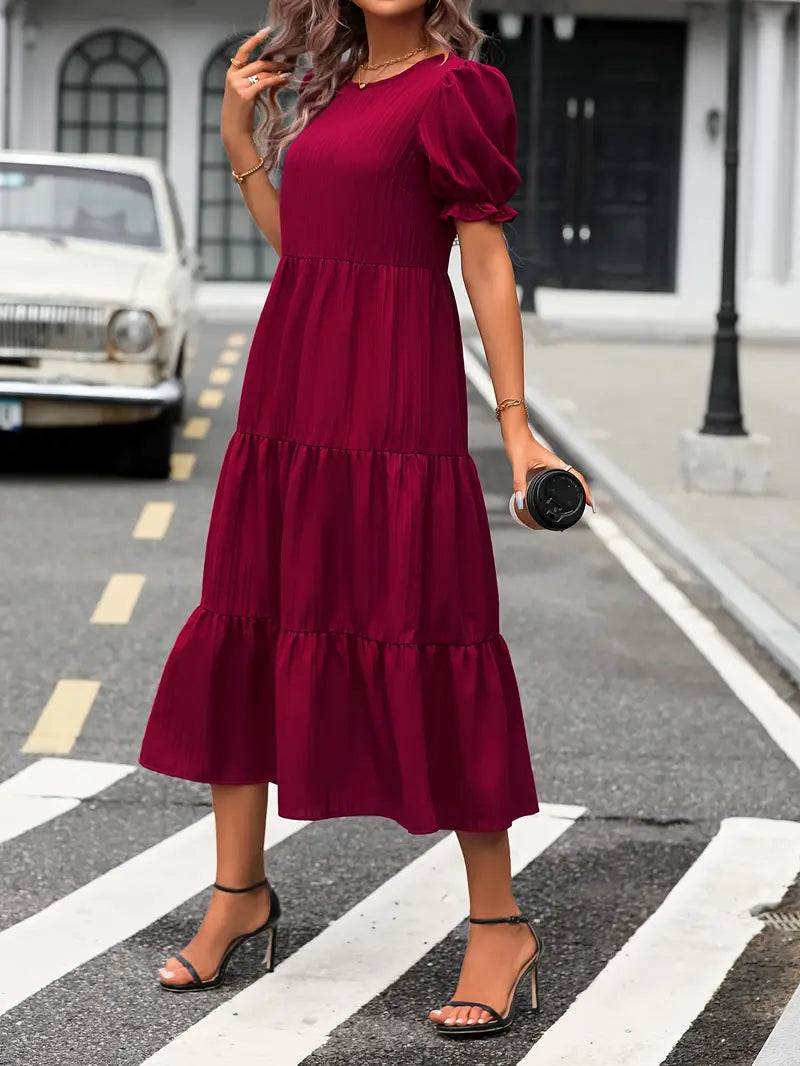 Talia | Boho Midi Dress