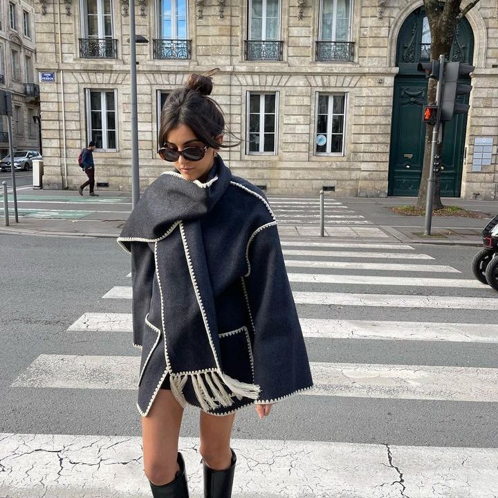 Kendall | Woolen Cape Coat