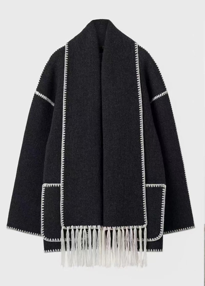 Kendall | Woolen Cape Coat