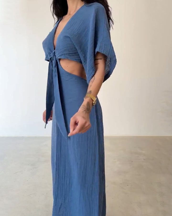 Christie | Linen Maxi Dress