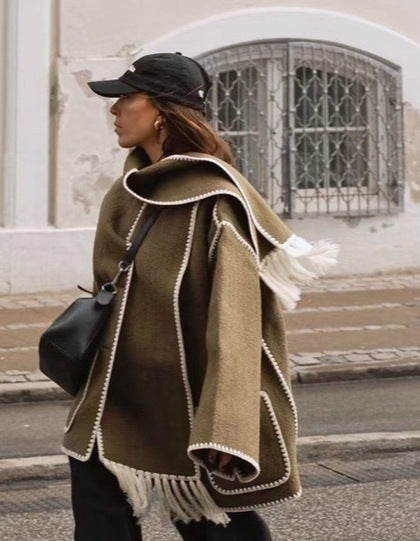 Kendall | Woolen Cape Coat