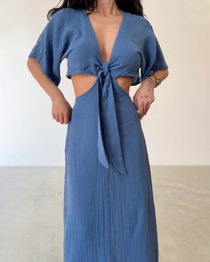 Christie | Linen Maxi Dress