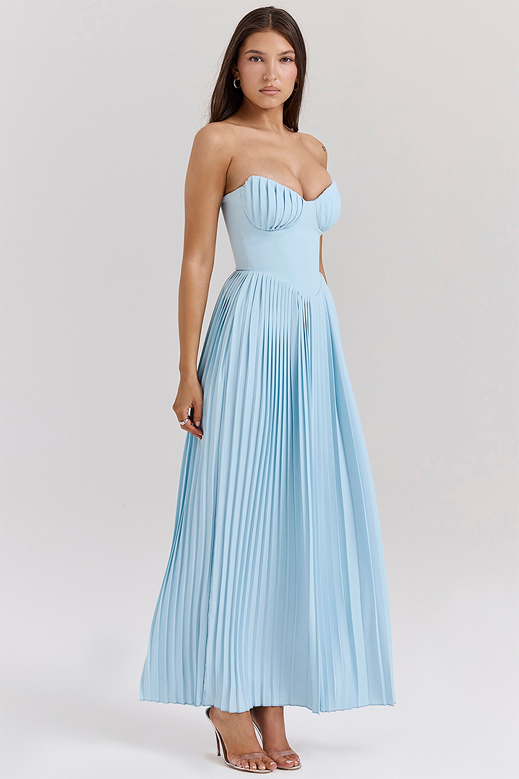 Giselle | Strapless Pleated Dress